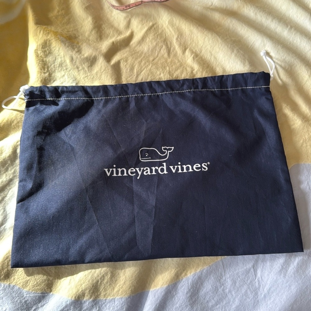 Vineyard Vines Cloth Washable Drawstring Reusable Gift Bag Multipurpose Bag